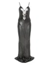 Rick Owens Lamé-effect Maxi Dress