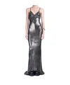 Rick Owens Lamé-effect Maxi Dress