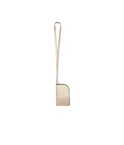 Rick Owens Lanyard Wallet In Nude