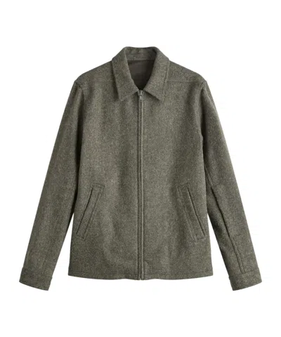 Rick Owens Lapel Long-sleeved Casual Jacket In Gray
