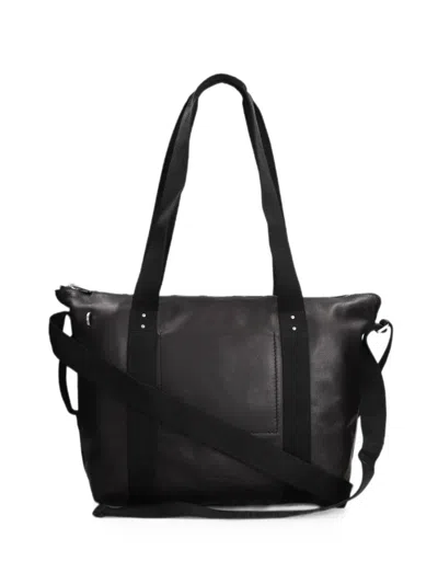 Rick Owens Large Trolley Grainy Tote Bag In Black