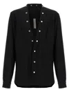 Rick Owens Larry Fogpocket Shirt In Black
