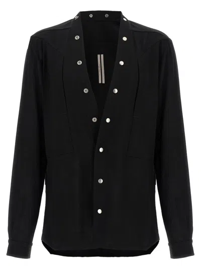 RICK OWENS 'LARRY FOGPOCKET' SHIRT