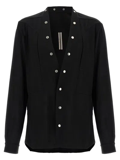Rick Owens Larry Fogpocket Shirt And Blouse Black