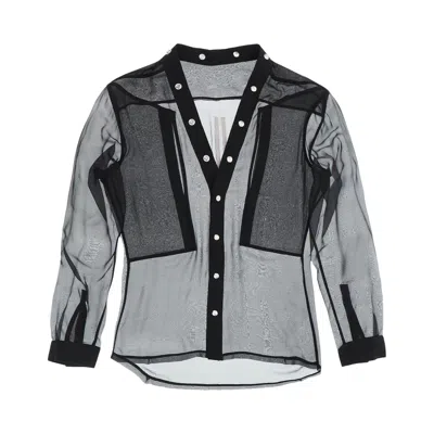 Pre-owned Rick Owens Larry Fogpocket Shirt 'black' | Men's Size 46