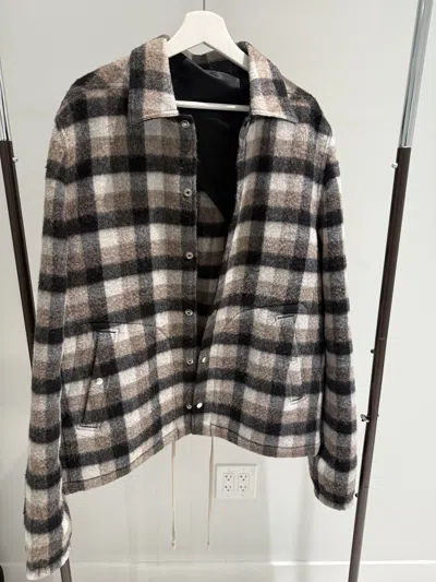 Pre-owned Rick Owens 'larry' Outer Shirt Jacket In Multi