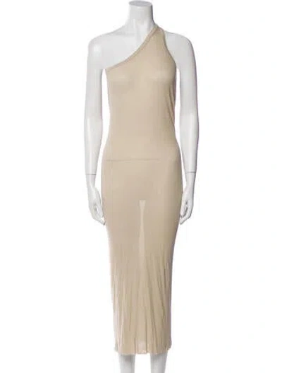 Pre-owned Rick Owens Late 2000's - Early 2010's Long Dress In Neutral