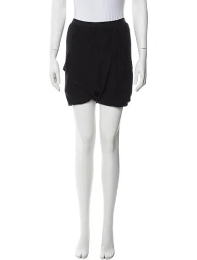 Pre-owned Rick Owens Late 2000's - Early 2010's Mini Shorts In Black