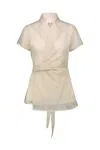 Rick Owens Laura Shirt In Beige