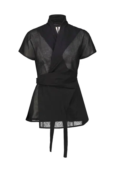 Rick Owens Laura Shirt Clothing In Black