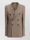 Rick Owens Women Double-breasted Blazer In Neutral