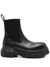 Rick Owens Beatle Mega Tractor Ankle Boots In Black