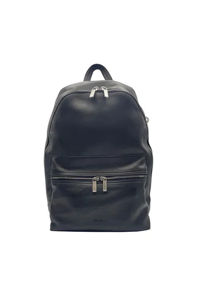 Rick Owens Leather Backpack Bags In Black