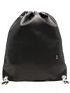Rick Owens Leather Backpack In Black