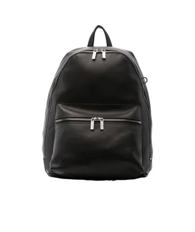Rick Owens Leather Backpack In Black