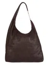 Rick Owens Zip-open Shoulder Bag In Brown