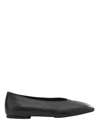 Rick Owens Leather Ballet Flats In Animal Print