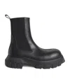 Rick Owens Black Concordians Beatle Bozo Tractor Chelsea Boots In Black