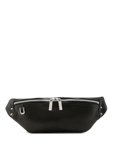 Rick Owens Leather Belt Bag In Black