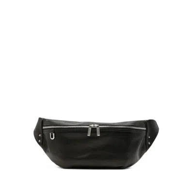 Rick Owens Leather Belt Bag In Black