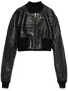 Rick Owens Long-sleeved Leather Jacket