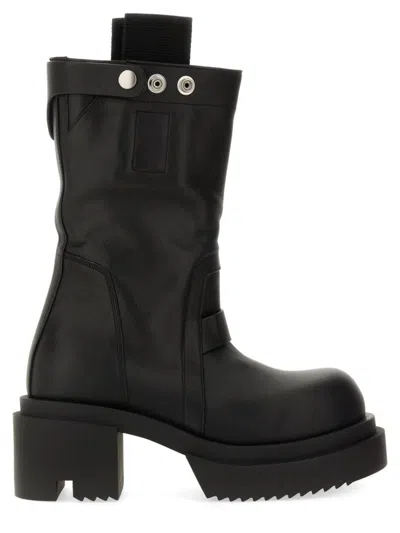 RICK OWENS LEATHER BOOT