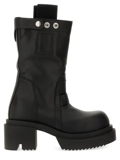 RICK OWENS LEATHER BOOT