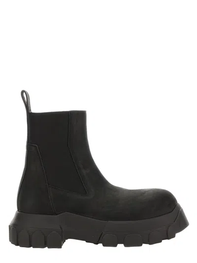 RICK OWENS LEATHER BOOT
