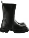 Rick Owens Leather Boots In Black
