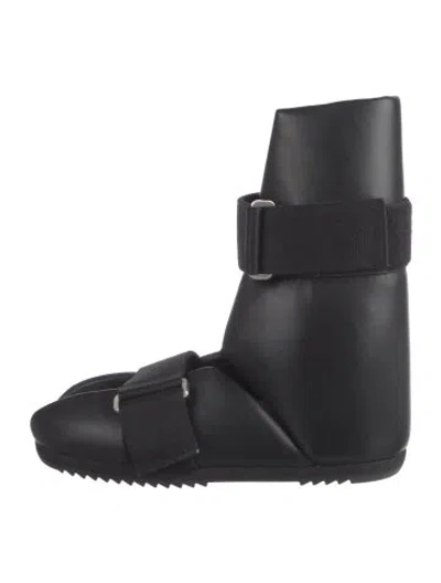 Pre-owned Rick Owens Leather Boots In Black