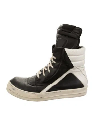 Pre-owned Rick Owens Leather Boots In Black