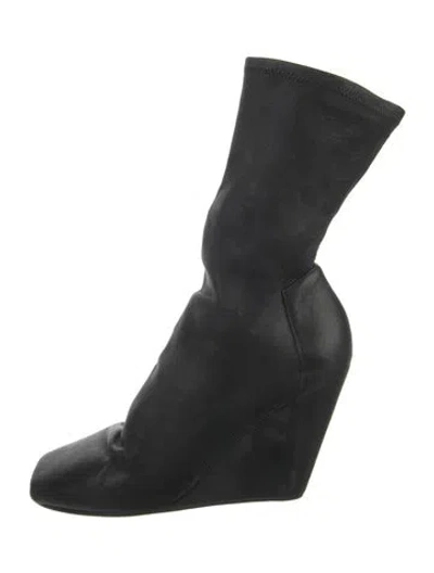 Pre-owned Rick Owens Leather Boots In Multi