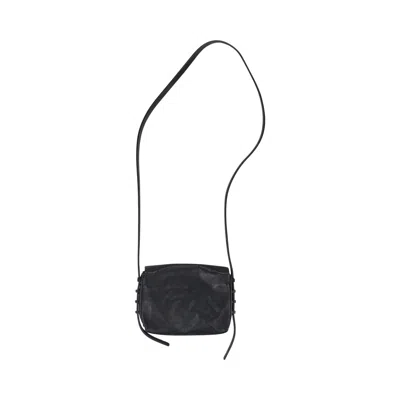 Pre-owned Rick Owens Leather Crossbody Bag 'black' | Women's Size Onesize