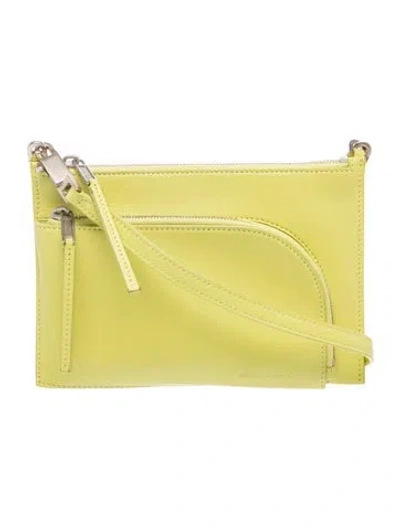 Pre-owned Rick Owens Leather Crossbody Bag In Green