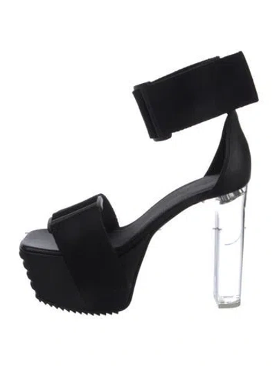Pre-owned Rick Owens Leather D'orsay Pumps In Black
