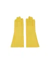 Rick Owens Yellow Porterville Short Gloves In Yellow