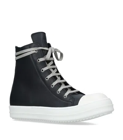 Rick Owens Leather High-top Sneakers