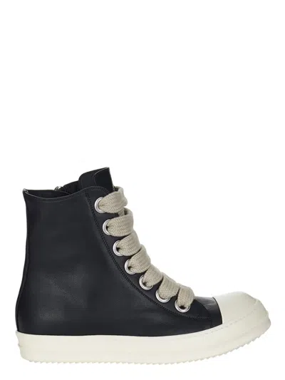 Rick Owens Leather High-top Sneakers