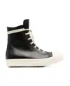 Rick Owens Black Hollywood Mega Bumper Sneakers In Black