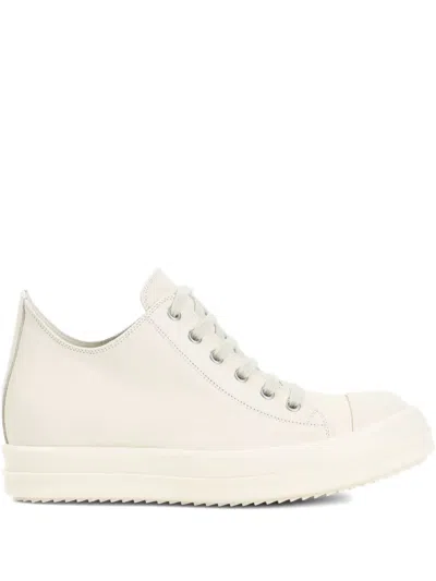 RICK OWENS LEATHER HIGH-TOP SNEAKERS