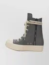 Rick Owens Leather High-top Sneakers Rubber Outsole In Multi