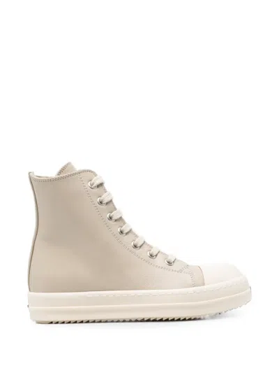 Rick Owens Kids' Leather High-top Sneakers In Multi