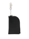 Rick Owens Black Hook Wallet In Black