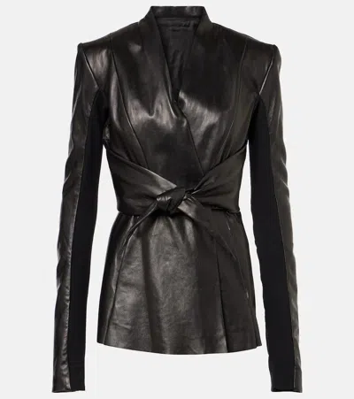 RICK OWENS LEATHER JACKET