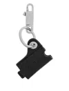 Rick Owens Leather Keyring In Metallic