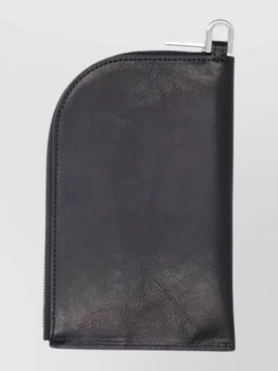 Rick Owens Leather Keyring In Black