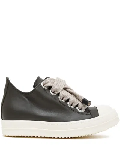 Rick Owens Leather Lace-up Sneakers