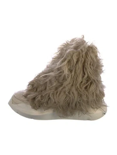 Pre-owned Rick Owens Leather Lace-up Boots In Multi