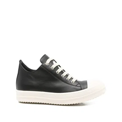 Rick Owens Woman Sneakers Black Size 6 Leather