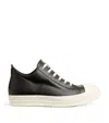 Rick Owens Woman Black&white Sneakers In Black